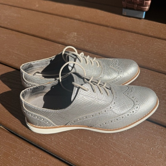 Cole Haan Grand OS silver brogues size 7 - Picture 3 of 8